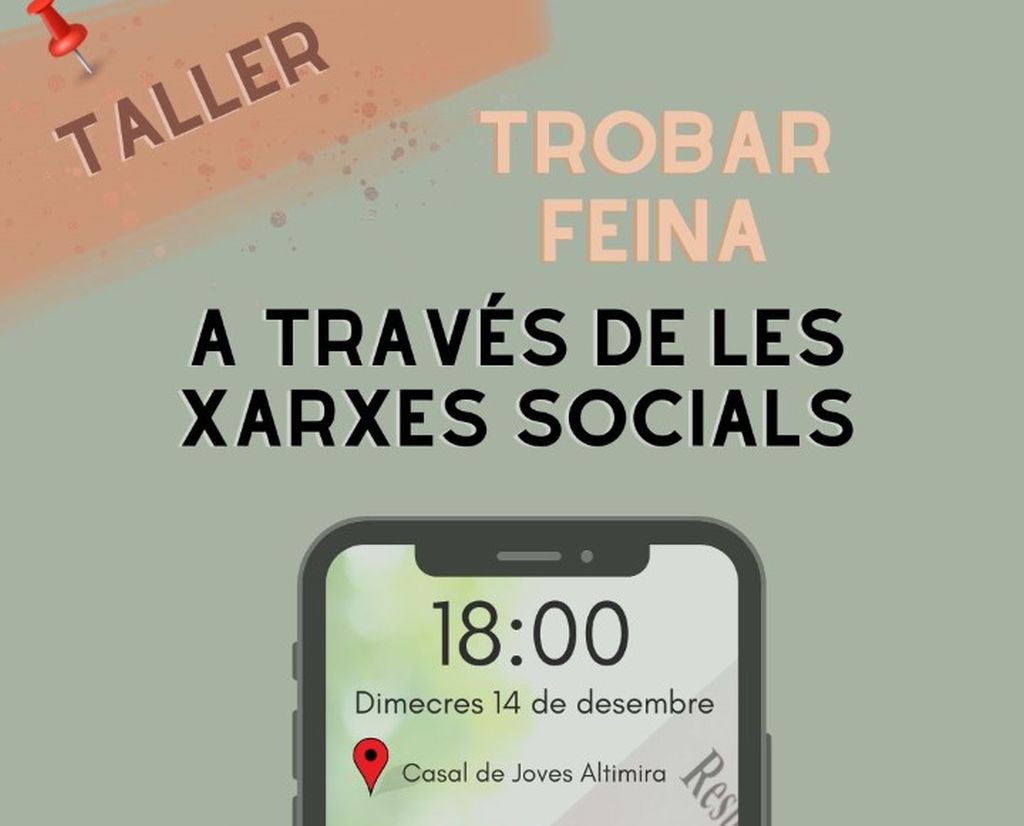 El Casal de Joves ofereix un taller sobre com trobar feina a través de les xarxes socials